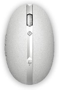 HP Spectre Rechargeable 700 - Ambidextrous - Laser - RF Wireless+Bluetooth - 1600 DPI - Silver